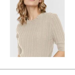 Vero Moda - Vita 2/4 Sleeves Pointelle Sweater - Size M